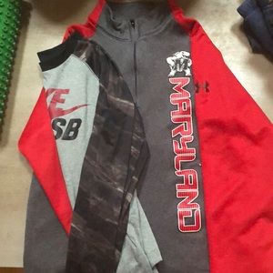 Boys Under Armour Maryland Sweatshirt & Nike SB